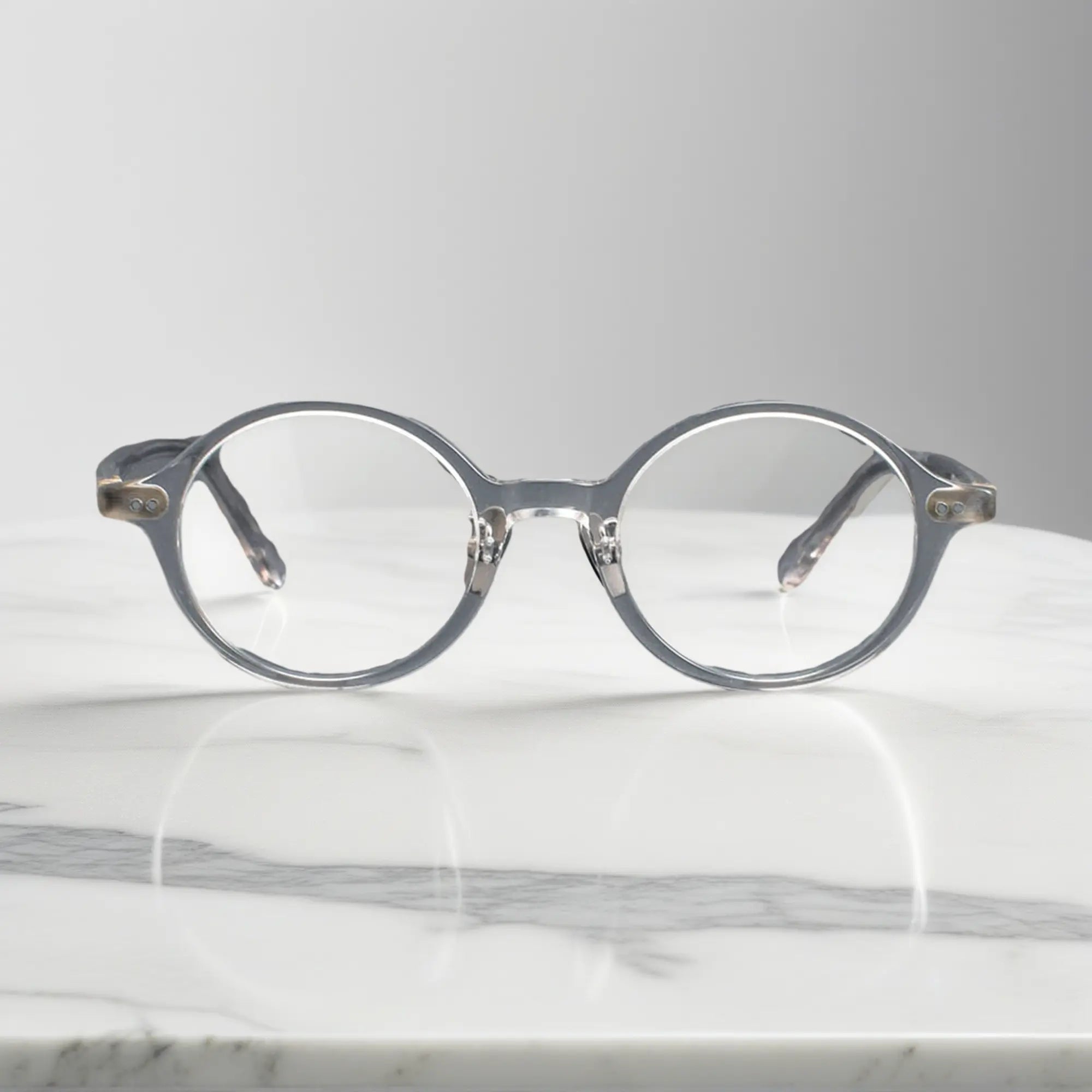 VoyueLens Classic Round Clear TR90 Eyeglasses front view